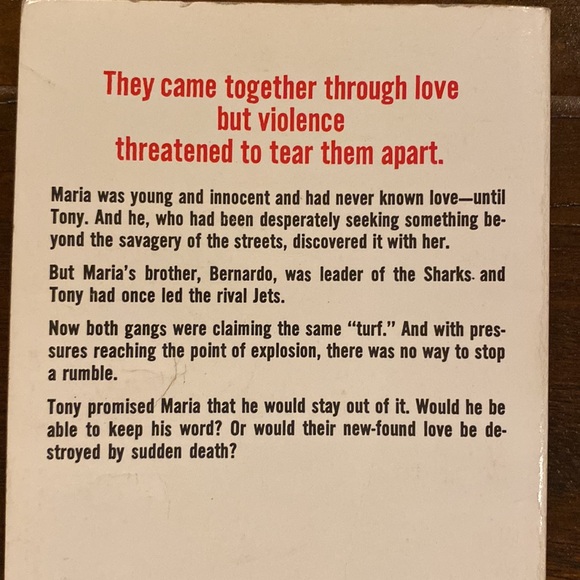 West Side Story Novelization by Irving Shulman - Picture 3 of 4